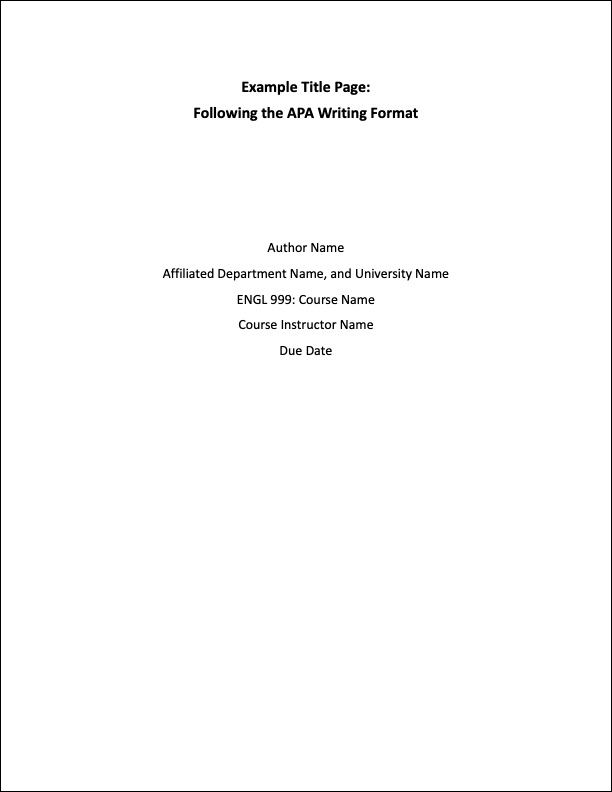 The APA Writing Style Guide Format For Student Papers The Savyy Tutor